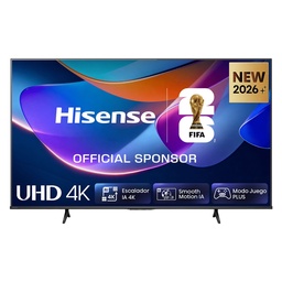 [65A6S] Hisense QLED TV 65A6S, Escalador 4K IA, Control por voz, Smooth Motion IA