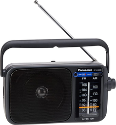 [RF-2400DEG] Panasonic RF-2400DEG, radio portátil, FM/AM, sintonizador digital, negra